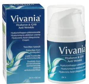 Veido kremas VIVANIA HYALURON&Q10 ANTI WRINKLE CREAM 50ml